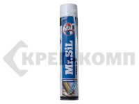 Пена монтажная бытовая, полиуретан. 750мл, ВСЕСЕЗОННАЯ, Mr.SiL от -10°Сдо +35°С, IRFIX (шт.) УЦЕНКА