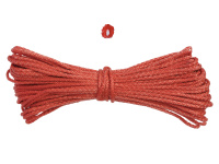 Веревка 4 мм, полипропиленовая вязанная КРАСНАЯ (20 м) 