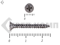 Саморез потай нержавейка PH DIN 7982 А2, универсал 3,5х25 "МОСКРЕП" (1000 шт.)