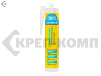 Герметик силиконовый санитарный, Белый РЕМОНТ НА 100% S, 260 ml (1шт)