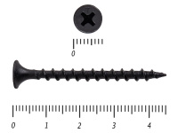 Саморез черный по дереву усиленный 3,5х45 KENNER (1кг/400)