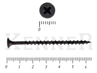 Саморез черный по дереву усиленный Kn KENNER 3,8х64 (15кг/4700)