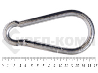 Карабин пожарный цинк DIN 5299 м13 (100шт)