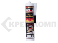 Герметик силикатный для печей, каминов High Temperature Sealant Черный IRFIX 1500, 310мл (1шт)
