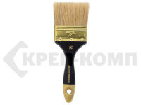 Кисть плоская 3" ПРОФИ натуральная щетина деревянная ручка SANTOOL (1шт) Распродажа
