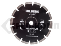 Диск алмазный отрезной 230*22,23 Hilberg Hard Materials Лазер асфальт (1 шт.)
