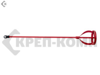 Миксер малярный 100х600мм для красок, шестигранный хвостовик 10 мм "SANTOOL" 