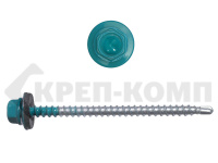 Саморез кровельный 4,8х70 RAL5021, синяя вода К КРЕП-КОМП (100шт) Фасовка