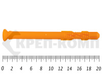 Дюбель рамный без шурупа 16х 200 ПОТАЙ полипропилен под м12 (50 шт) 