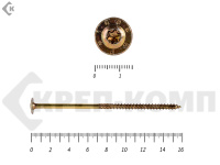 Саморезы с прессшайбой Torx, по дереву, желтый цинк  6.0х160 мм ПРОФИ HIMTEX (50 шт)