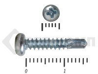Саморез с полукруглой головкой, сверло DIN 7504N 2,9х16 МОСКРЕП (1000шт)