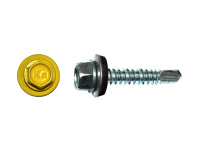 Саморез кровельный 5,5х25 RAL1018, жёлтый К КРЕП-КОМП (3000шт)