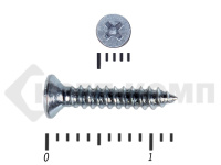 Саморез потай цинк DIN 7982 2,2х 12 МОСКРЕП (1000 шт.)