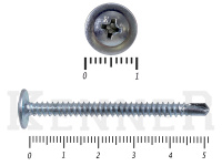 Саморез с прессшайбой сверло, усиленный Kn KENNER 4,2х51 (15кг/3500) 