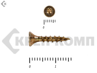 Саморезы Конструкционные, потай Torx, желтый цинк  3.0х 16 мм (1000 шт) 