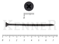 Саморез черный универсал усиленный Kn KENNER 4,2х76 (10кг/2000)
