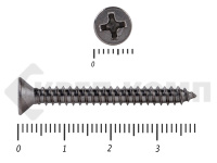 Саморез потай нержавейка PH DIN 7982 А2, универсал 4,2х38 "МОСКРЕП" (500 шт.)