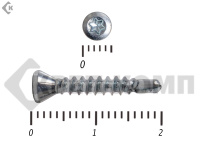 Саморезы для паркета и массивной доски со сверлом (CFB) 3,2х20 мм (1000 шт) Белый цинк