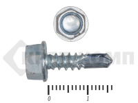 Саморез со сверлом PT-3, без шайбы, для фасадных систем, 4,8х16 К КРЕП-КОМП (80шт)