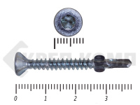 Саморезы Конструкционные, потай Torx, цинк с нарез. ушками на наконечнике 4.2х38 (500 шт)