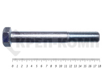 Болты DIN 931, с неполной резьбой, цинк, 24х180 мм, пр.8.8 (25 кг/33)