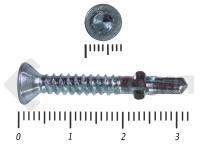 Саморезы Конструкционные, потай Torx, цинк с нарез. ушками на наконечнике 4.2х32 HIMTEX (500 шт)