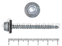 Саморез кровельный цинк, с шайбой EPDM, 4,8х51 К КРЕП-КОМП (20шт)