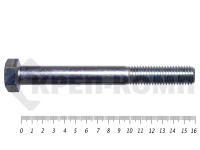 Болты DIN 931, с неполной резьбой, цинк, 18х160 мм, пр.8.8 (7 кг/19)
