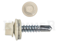 Саморез кровельный 5,5х25 RAL1015, светлая слоновая кость Kn KENNER (250шт) Фасовка