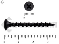 Саморез черный по дереву усиленный 3,5х35 (15кг/8700)
