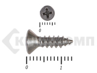 Саморез потай нержавейка PH DIN 7982 А2, универсал 3,5х13 (1000 шт.)