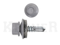 Саморез кровельный 5,5х19 RAL7004, серый Kn KENNER (4000шт)