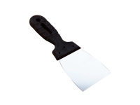 Шпатель 100 мм, нержавеющая сталь пластмассовая ручка "EUROTEX" (1 шт.)