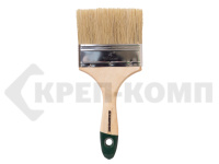 Кисть плоская 4" ЕВРО натуральная щетина лакированная ручка SANTOOL (1шт)