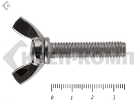 Винт-барашек, американский тип НЕРЖАВЕЙКА DIN 316 А2 8х35 (10 шт)