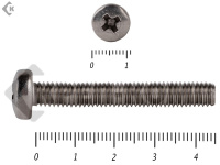 Винт полуцилиндрическая головка,НЕРЖАВЕЙКА DIN7985 А2 6х 45 (10шт)