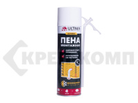Пена монтажная бытовая, полиуретан. 340мл, ВСЕСЕЗОННАЯ, от -10 °С до +30 °С, ULTIMA (шт.) УЦЕНКА
