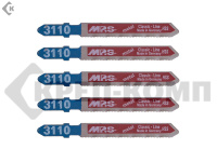 Пилки 75*50*0,9мм-28з/д HSS (лист. сталь,цвет. метал. h=0,9-1,2mm) "MPS" (5 шт)Распродажа