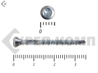 Саморезы для паркета и массивной доски со сверлом (CFB) 3,2х35 мм (500 шт) Белый цинк