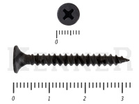 Саморез черный универсал усиленный Kn KENNER 3,5х32 (15кг/9200)