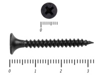 Саморез черный универсал усиленный 3,5х32 KENNER (1.5кг/900)