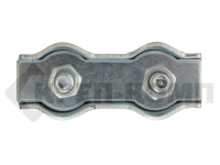 Зажим канатный двойной Duplex цинк 8мм (1шт)