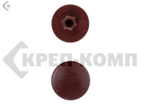 Заглушка под конфирмат Красное дерево, шестигранник (1000шт)