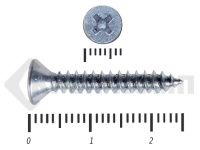 Саморез потай цинк DIN 7982 3,5х25 МОСКРЕП (1000 шт.)