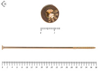 Саморезы Конструкционные, потай Torx, желтый цинк  8.0х380 мм (50 шт) 