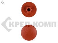 Заглушка под конфирмат Красный кирпич, шестигранник (1000шт)