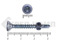 Саморезы Конструкционные, потай Torx, цинк с нарез. ушками на наконечнике 4.2х32 (500 шт)