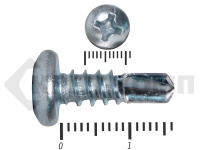 Саморез с полукруглой головкой, сверло DIN 7504N 5,5х16 МОСКРЕП (250шт)