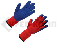 Перчатки акриловые утепленные, со вспененным латексом, L (1 пара)