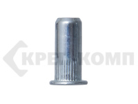 Заклепка резьбовая, Белый цинк М5 L17,0 с плоским бортом, закрытая МОСКРЕП (100 шт.)